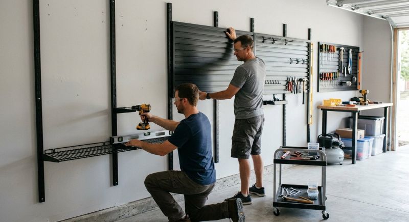 Garage Tool Rack Installation in Greensboro, NC