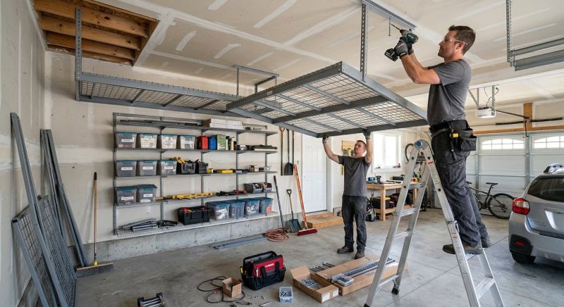Garage Tool Rack Installation in Winston Salem, NC